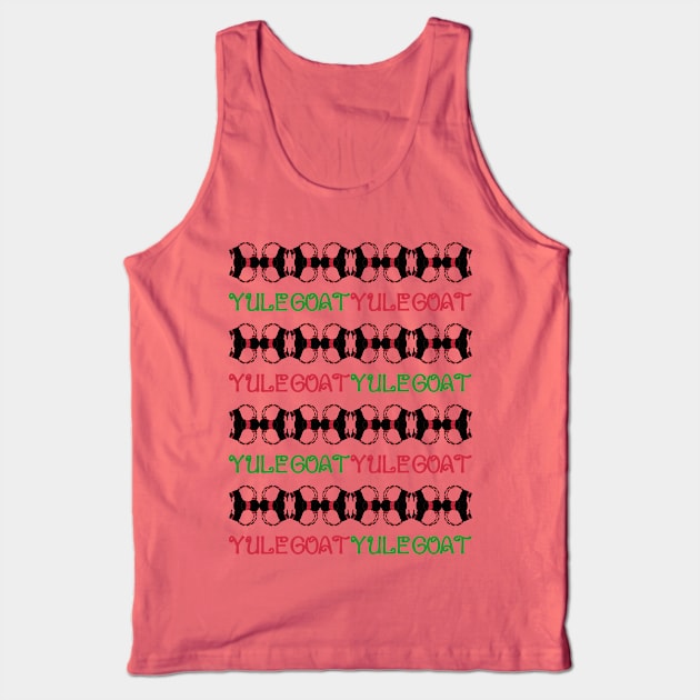 Yule Goat Christmas Pattern Tank Top by asimplefool